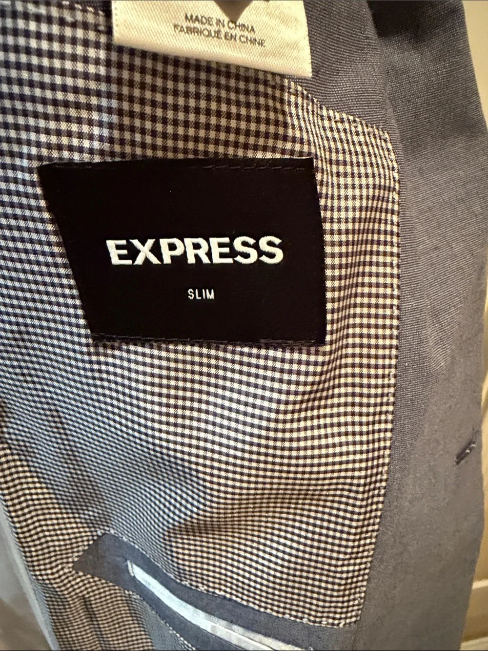 Express Light Blue Men's Two-Piece Suit Jacket & Pants